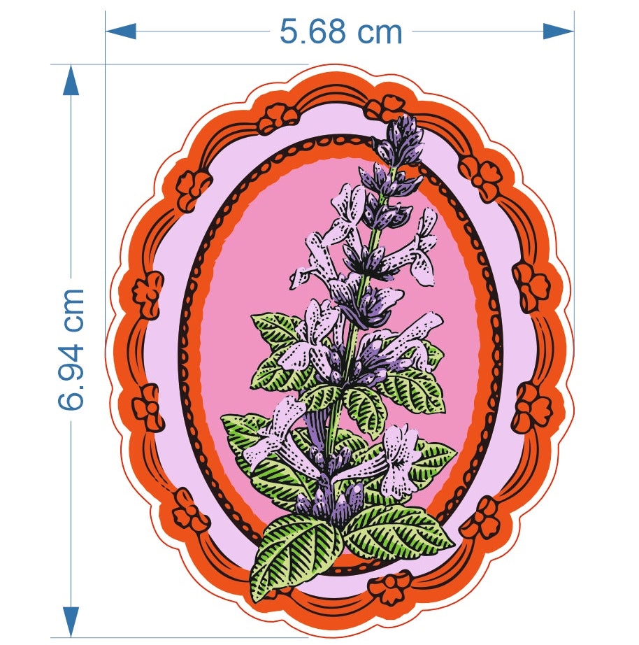 A sheet showing multiple small illustrated Arabic-themed designs with measurement lines and labels around each one, such as a handbag, flowers, a woman, a window, a mosque, and a moon scene. This is not a clean product photo of one item, and it functions as a catalog-style layout of design options rather than a lifestyle or standard product shot, so I classify it as Other.